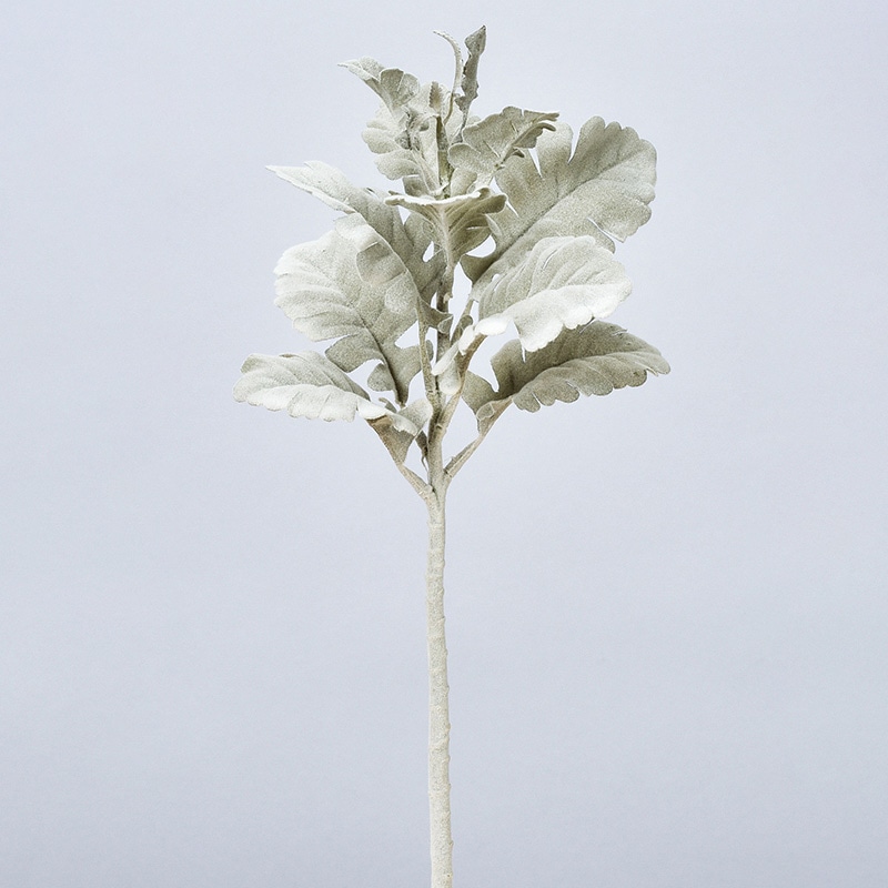 アスカ商会 造花・グリーン A-43761　ダスティミラー #051F　フロストグリ-ン 1本（ご注文単位1本）【直送品】