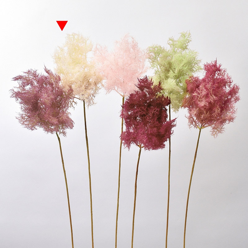 アスカ商会 造花・グリーン A-43746　スモークツリー #008　ベ-ジュ 1本（ご注文単位1本）【直送品】