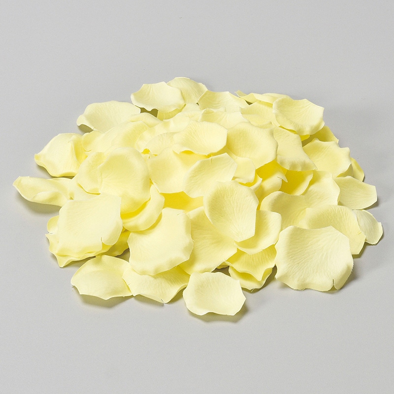 アスカ商会 造花 A-15735 ローズペタル #020 ソフトイエロー 1袋(ご注文単位1袋)【直送品】
