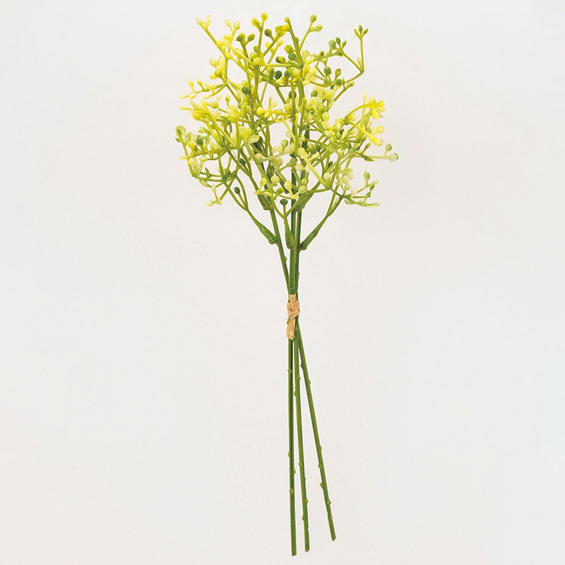 アスカ商会 造花 A-34189　バターウィードピック #010　イエロ- 1束（ご注文単位1束）【直送品】