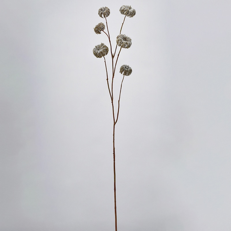 アスカ商会 造花 A-34231クレマチスシードスプレー #028D　ダ-クブラウン 1本（ご注文単位1本）【直送品】