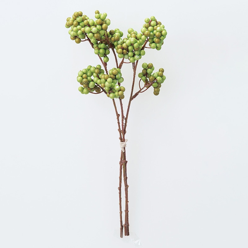 アスカ商会 造花・グリーン A-47933　ベリーバンチ #051A　グリ-ン 1束（ご注文単位1束）【直送品】