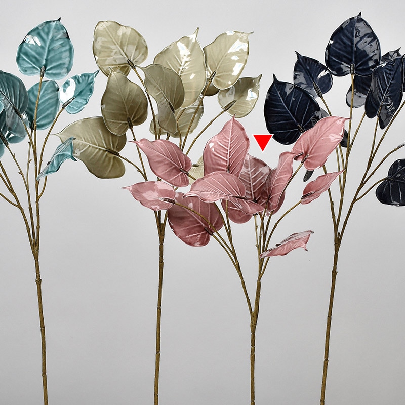 アスカ商会 造花・グリーン A-43764ポーセリンタッチファイカス #065 アメジスト 1本(ご注文単位1本)【直送品】