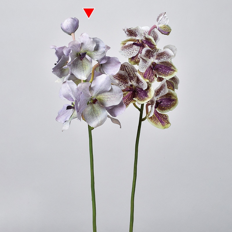 アスカ商会 造花 A-34223　バンダオーキッド×8 #006　ラベンダ- 1本（ご注文単位1本）【直送品】