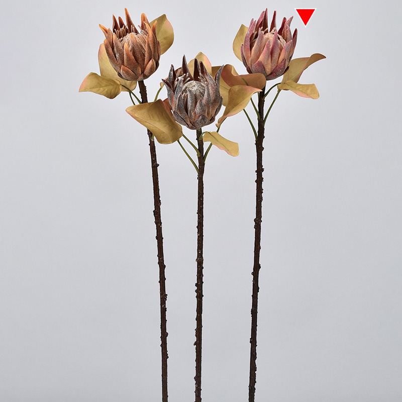 アスカ商会 造花 A-34228　ミニプロテア #055　モ-ブ 1本（ご注文単位1本）【直送品】