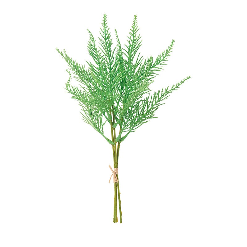 アスカ商会 造花・グリーン A-43775 サイプレスバンチ #051A グリ-ン 1束(ご注文単位1束)【直送品】