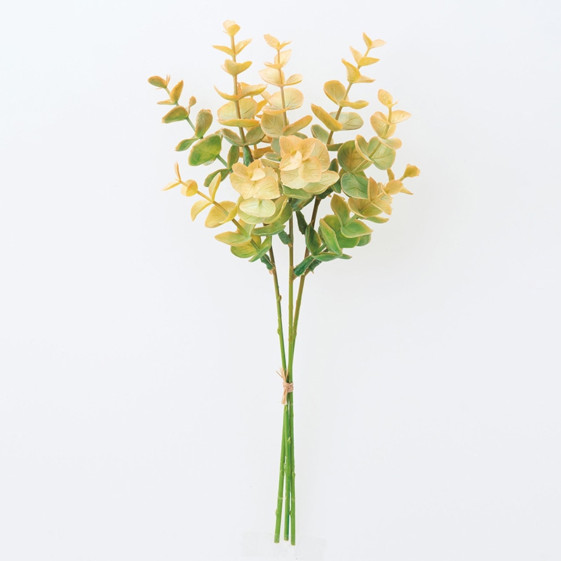 アスカ商会 造花・グリーン A-43776 ミニユーカリバンチ #051O グリ-ンオレンジ 1束(ご注文単位1束)【直送品】