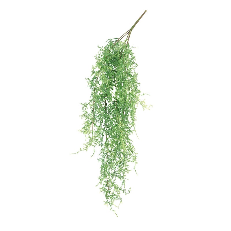 アスカ商会 造花・グリーン A-43797スパイクモスハンギングB #051A　グリ-ン 1本（ご注文単位1本）【直送品】