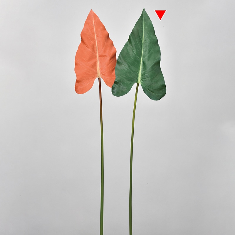 アスカ商会 造花・グリーン A-43834 アロカシア #051A グリ-ン 1本(ご注文単位1本)【直送品】