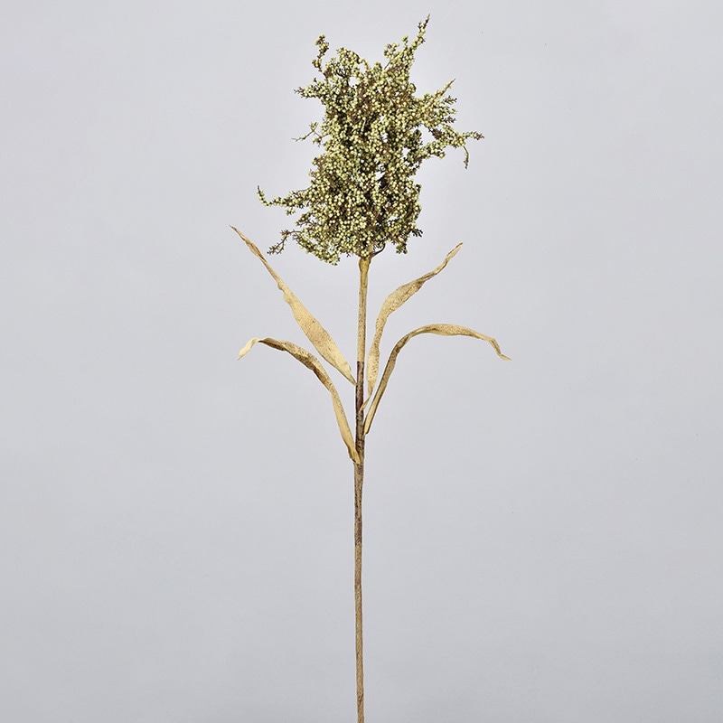 アスカ商会 造花・グリーン A-47913　ワイルドベリークラスター #051A　グリ-ン 1本（ご注文単位1本）【直送品】