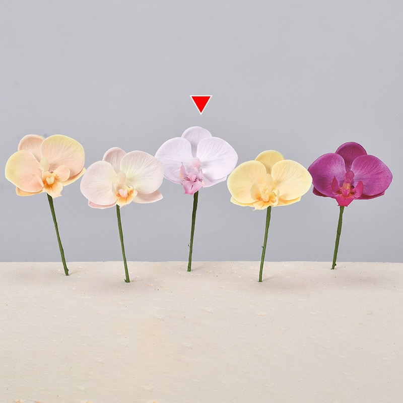 アスカ商会 造花 A-34237　コチョウランピック　S #016　ライトラベンダー 1本（ご注文単位1本）【直送品】