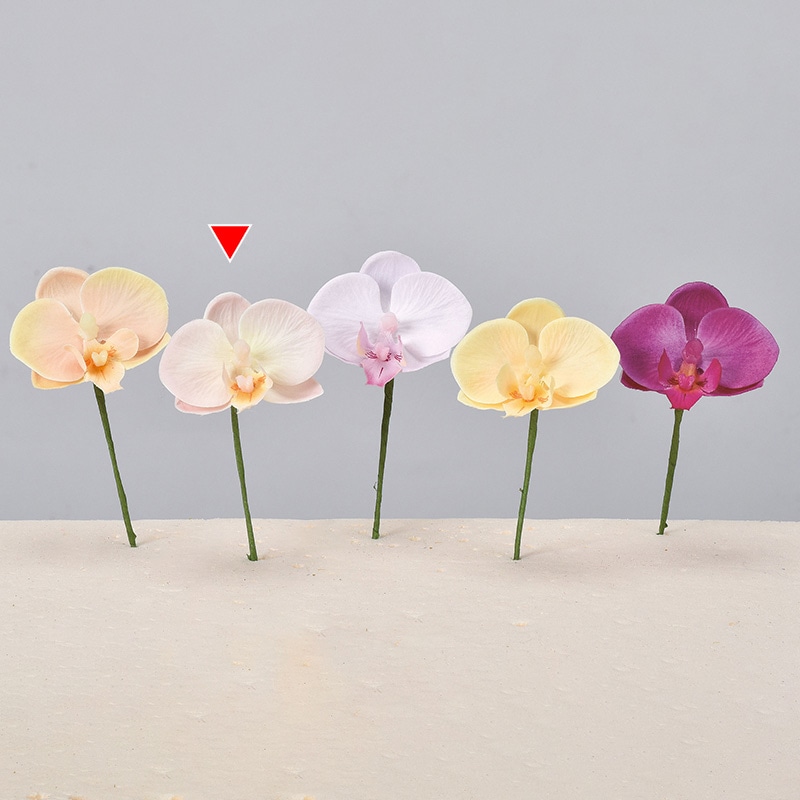 アスカ商会 造花 A-34237　コチョウランピック　S #013　ライトピンク 1本（ご注文単位1本）【直送品】