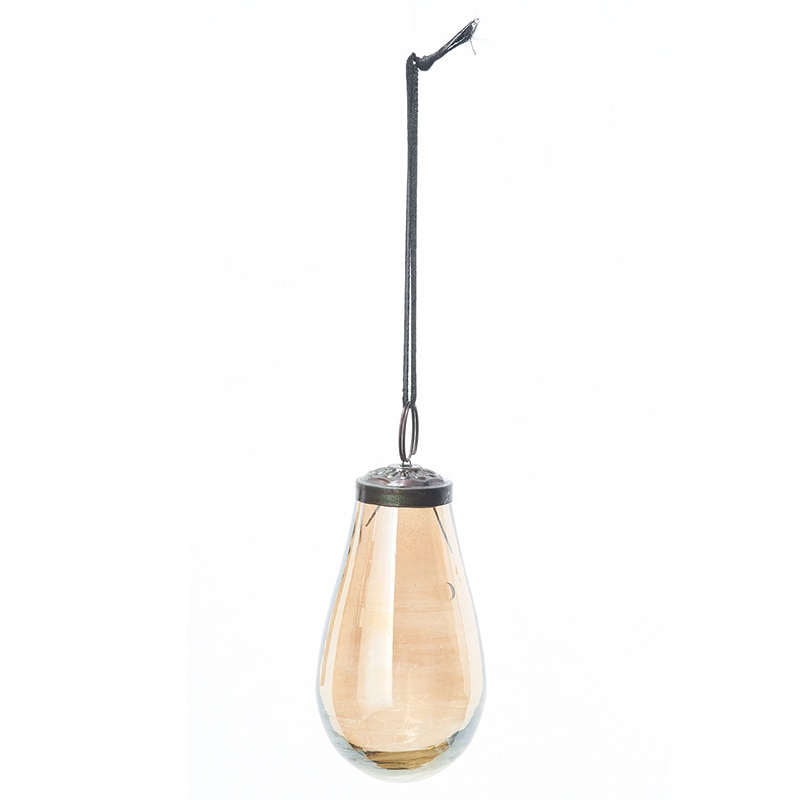 アスカ商会 ディスプレイ用品 A-15749　ガラスオーナメント #028F　ブラウンゴールド 1個（ご注文単位1個）【直送品】