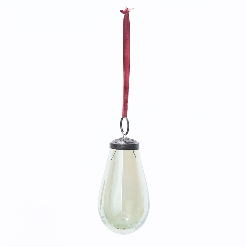 アスカ商会 ディスプレイ用品 A-15749　ガラスオーナメント #052G　グレイッシュグリ-ン 1個（ご注文単位1個）【直送品】