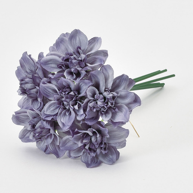 アスカ商会 造花 A-34239　ダリアバンドル #006　ラベンダー 1束（ご注文単位1束）【直送品】