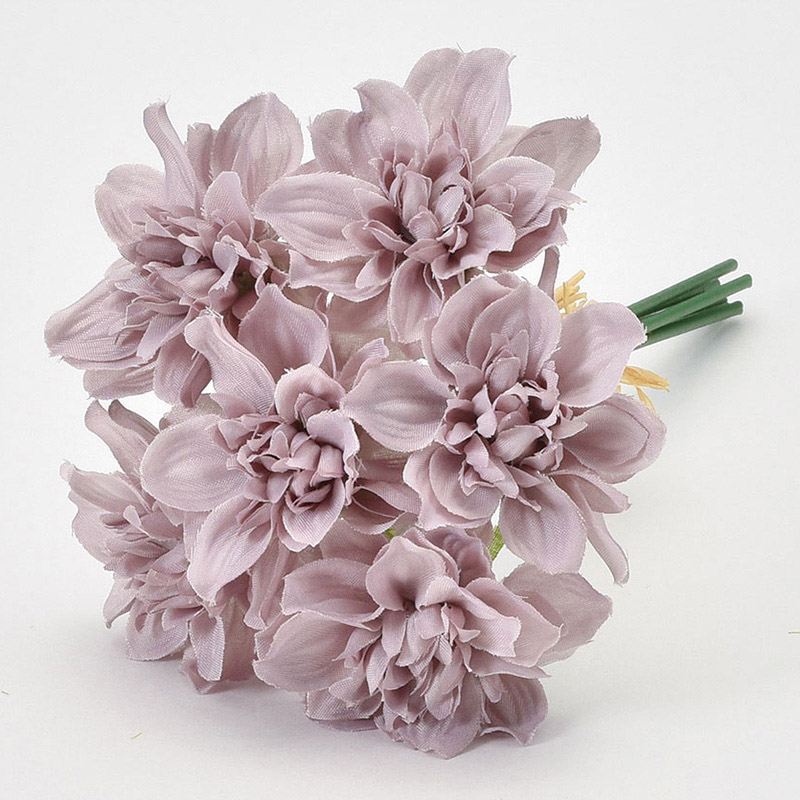 アスカ商会 造花 A-34239　ダリアバンドル #055A　アンテイークモーブ 1束（ご注文単位1束）【直送品】