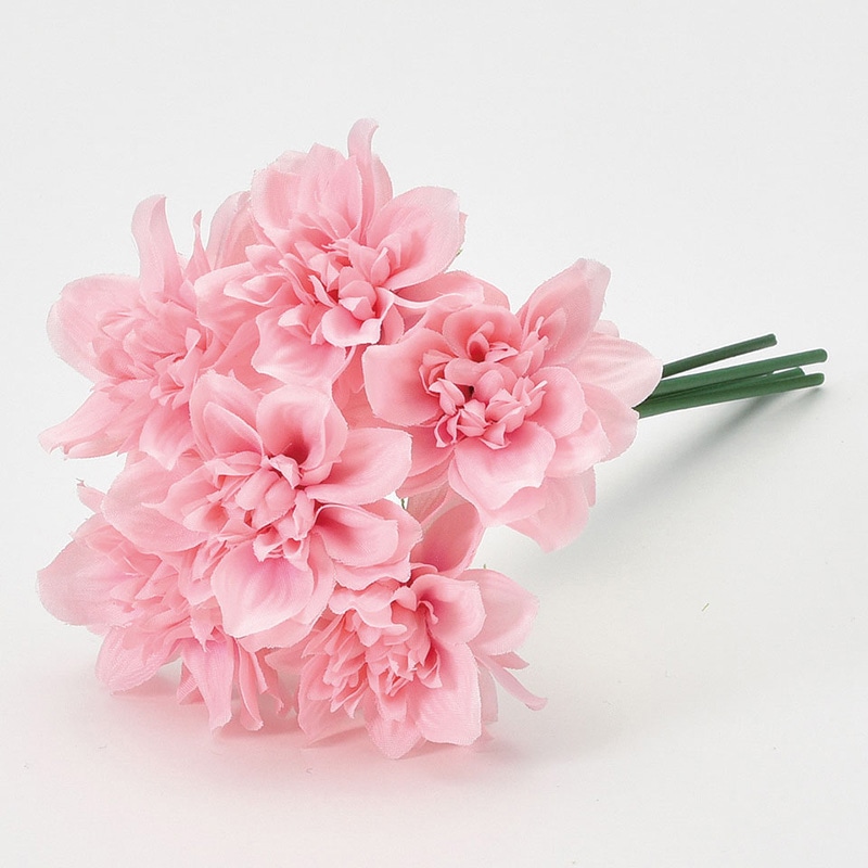 アスカ商会 造花 A-34239　ダリアバンドル #003　ピンク 1束（ご注文単位1束）【直送品】