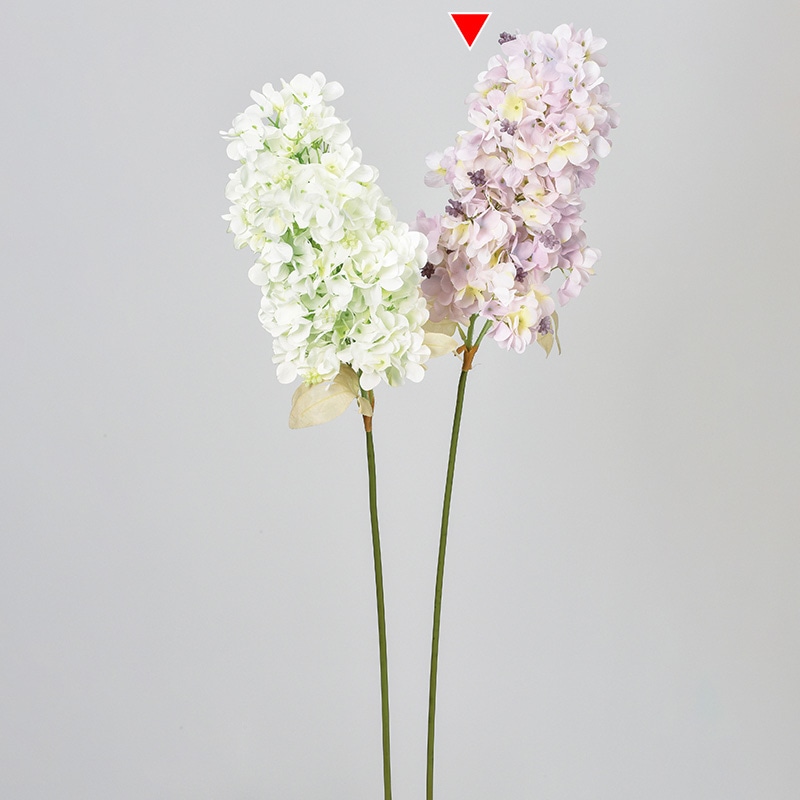 アスカ商会 造花 A-34282　ハイドランジア #017W　ホワイトライラック 1本（ご注文単位1本）【直送品】