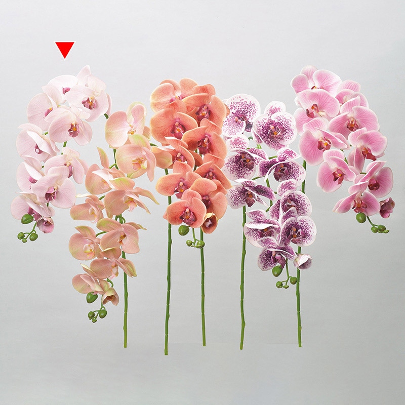 アスカ商会 造花 A-34290コチョウラン #001P　ホワイトピンク 1本（ご注文単位1本）【直送品】