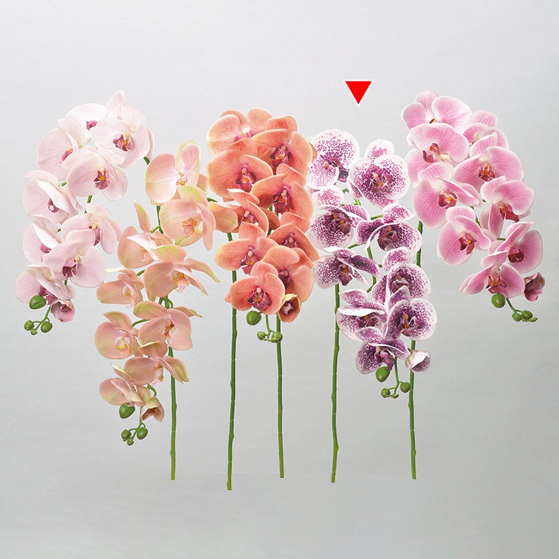 アスカ商会 造花 A-34290コチョウラン #007W　パ-プルホワイト 1本（ご注文単位1本）【直送品】