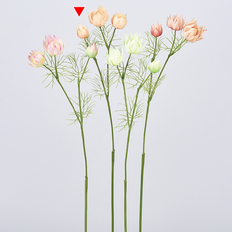 アスカ商会 造花 A-34313 セルリア×3 #008 ベ-ジュ 1本(ご注文単位1本)【直送品】