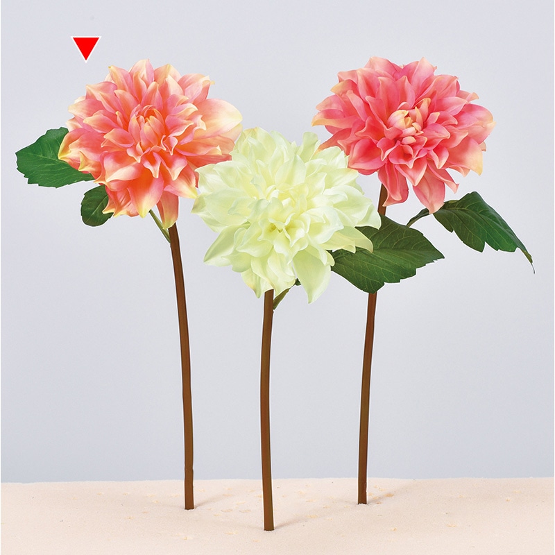 アスカ商会 造花 A-34315　ダリア #004　ピ-チ 1本（ご注文単位1本）【直送品】