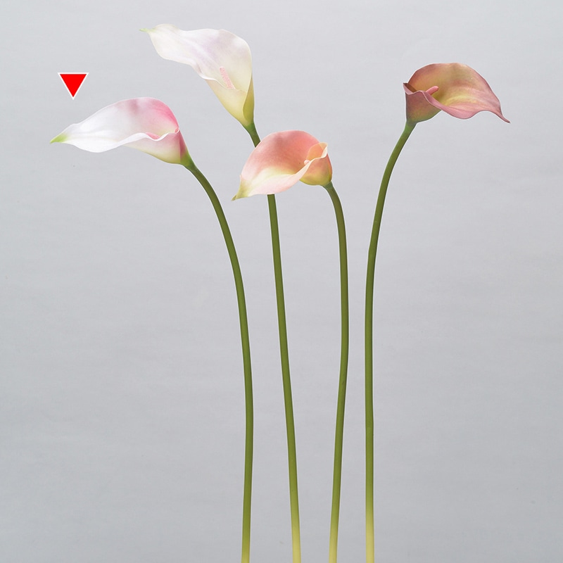 アスカ商会 造花 A-34317　カラーリリィ #001P　ホワイトピンク 1本（ご注文単位1本）【直送品】