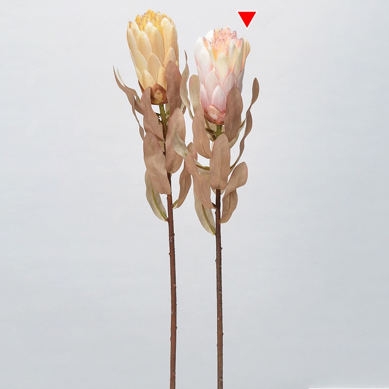 アスカ商会 造花 A-34327　プロテア #013　ライトピンク 1本（ご注文単位1本）【直送品】