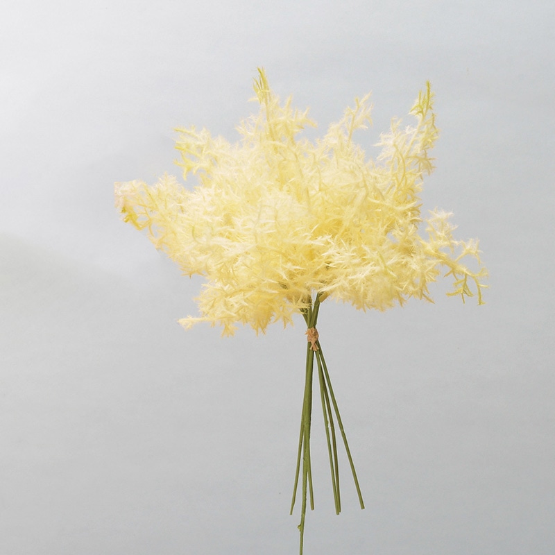 アスカ商会 造花・グリーン A-43930　スモークツリーバンチ #020　ソフトイエロ- 1束（ご注文単位1束）【直送品】