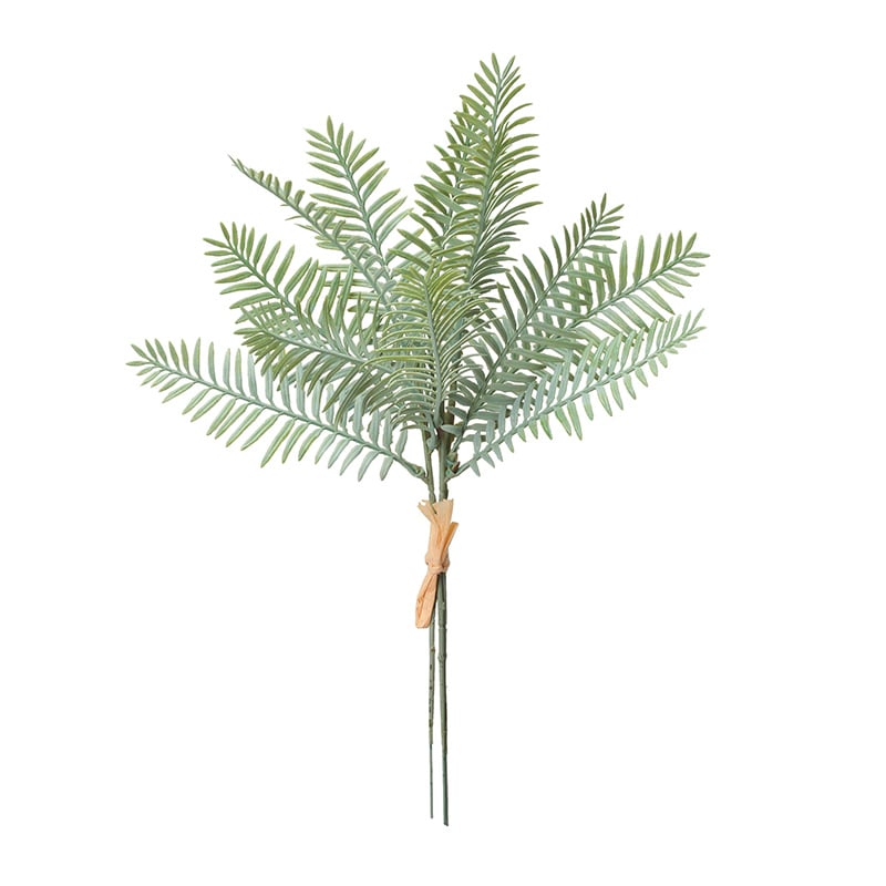 アスカ商会 造花・グリーン A-43855　ファーンリーフバンチ #063G　グレイグリ-ン 1束（ご注文単位1束）【直送品】