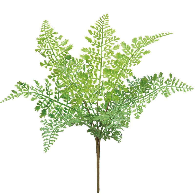 アスカ商会 造花・グリーン A-43878　ファーンリーフブッシュ #051A　グリ-ン 1本（ご注文単位1本）【直送品】