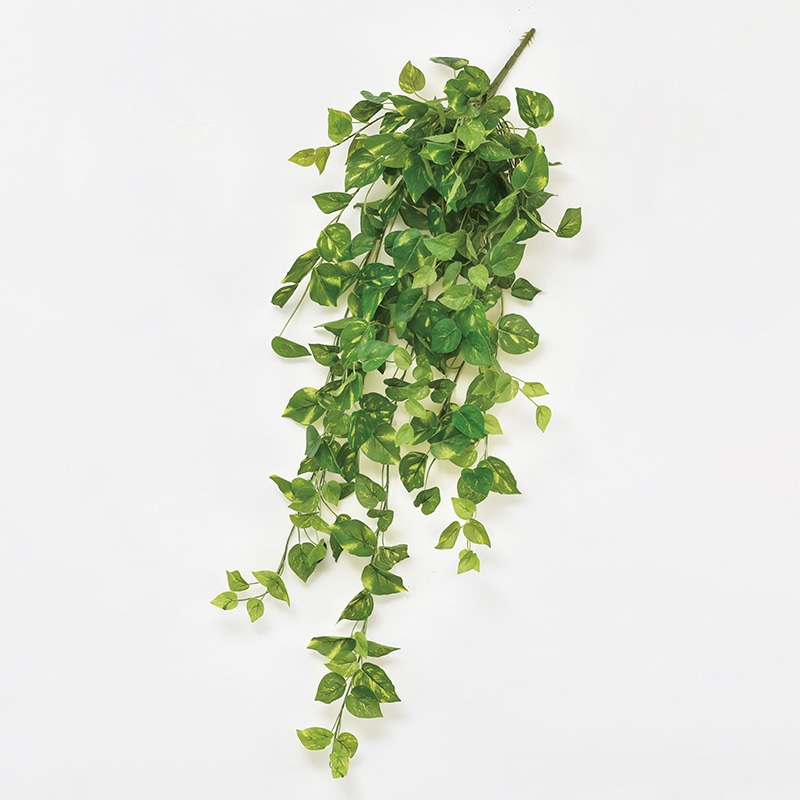 アスカ商会 造花・グリーン A-43892　ポトスリーフバイン #053　グリ-ンイエロ- 1本（ご注文単位1本）【直送品】