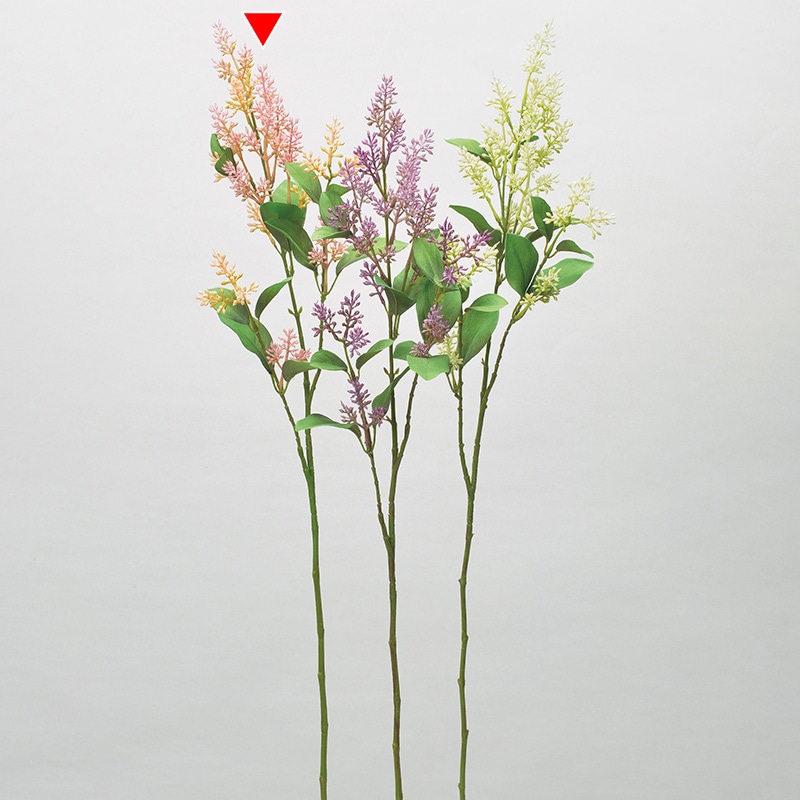 アスカ商会 造花 A-34336　ライラック×3 #003　ピンク 1本（ご注文単位1本）【直送品】