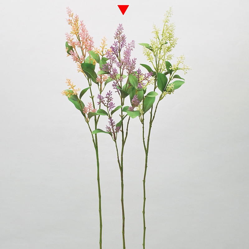 アスカ商会 造花 A-34336　ライラック×3 #007　パ-プル 1本（ご注文単位1本）【直送品】