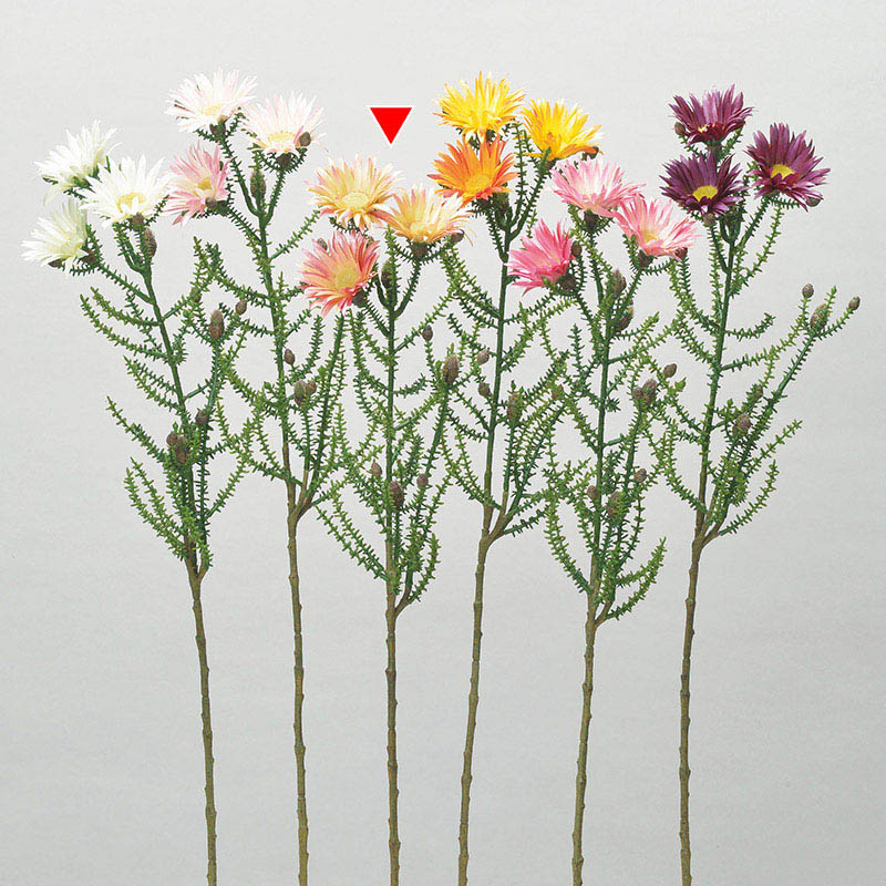 >アスカ商会 造花 A-34337 フェノコマ×3 #004 ピ-チ 1本(ご注文単位1本)【直送品】