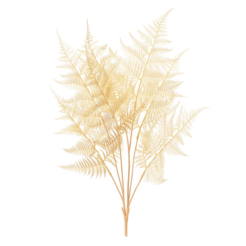 アスカ商会 造花・グリーン A-43949　ファーンブッシュ #008　ベ-ジュ 1本（ご注文単位1本）【直送品】