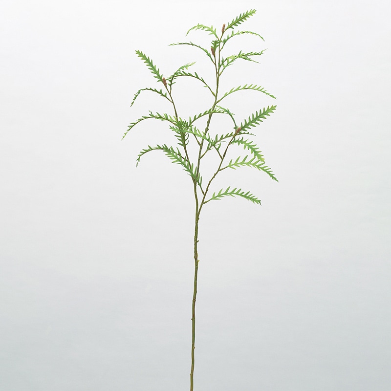 アスカ商会 造花・グリーン A-43985　グレビレアリーフ #051A　グリ-ン 1本（ご注文単位1本）【直送品】