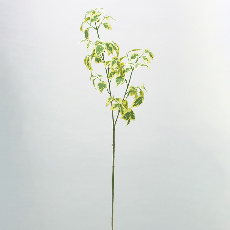 アスカ商会 造花・グリーン A-43986　ファイカススプレー #053B　ライトイエローグリーン 1本（ご注文単位1本）【直送品】