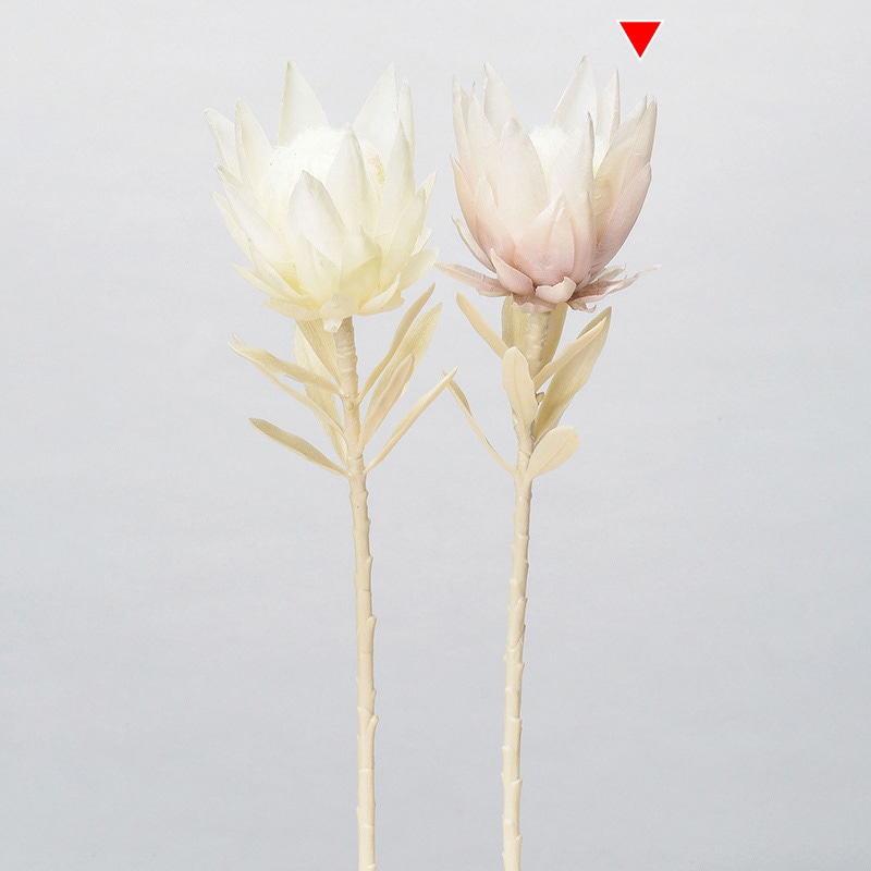 アスカ商会 造花 A-34293　プロテア #017W　ホワイトライラック 1本（ご注文単位1本）【直送品】