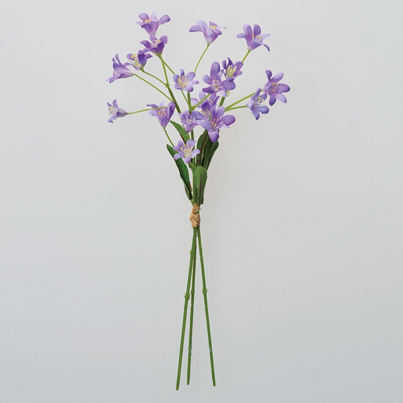 アスカ商会 造花 A-34375 ミニスプレーバンチ×18 #017 ライラック 1束(ご注文単位1束)【直送品】