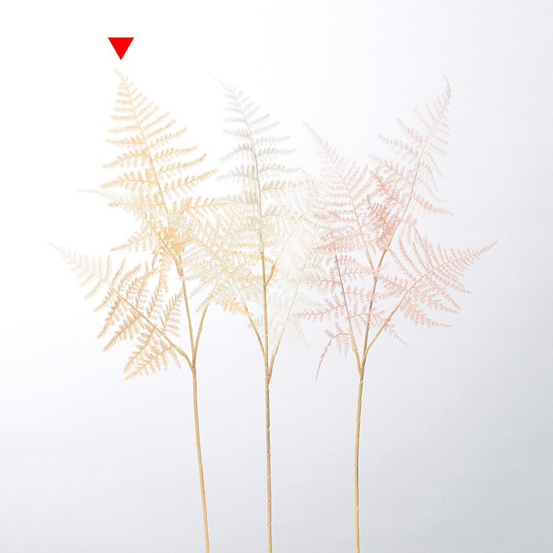 アスカ商会 造花・グリーン A-43970　アスパラガスファーン #008　ベ-ジュ 1本（ご注文単位1本）【直送品】