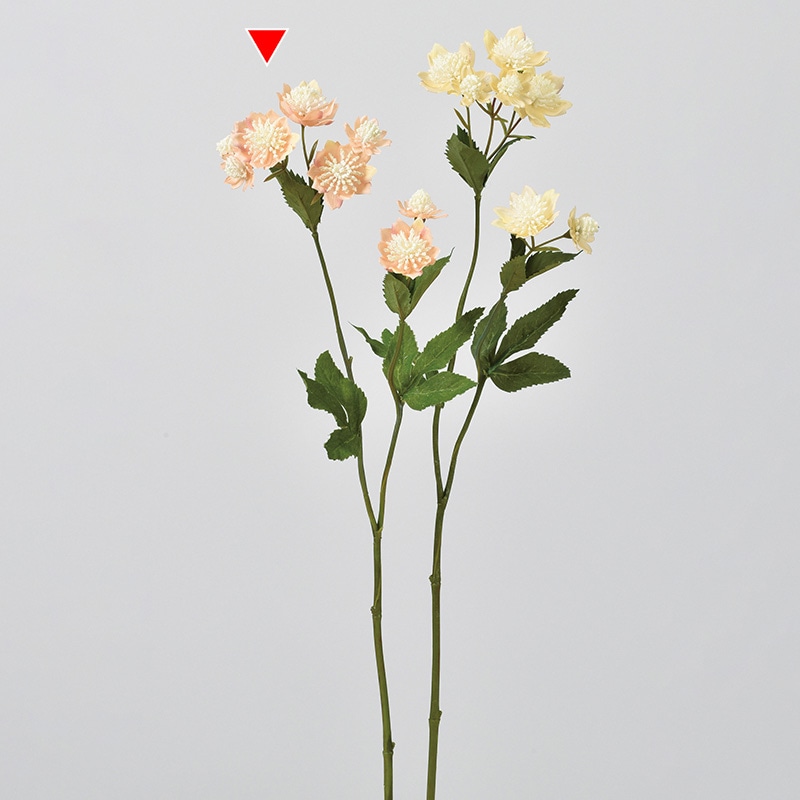 アスカ商会 造花 A-34381　アストランティア×8 #004　ピ-チ 1本（ご注文単位1本）【直送品】