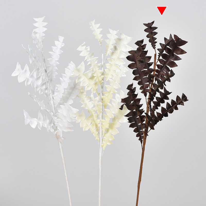 アスカ商会 造花・グリーン A-43995　バンクシアリーフステム #028C　チョコブラウン 1本（ご注文単位1本）【直送品】