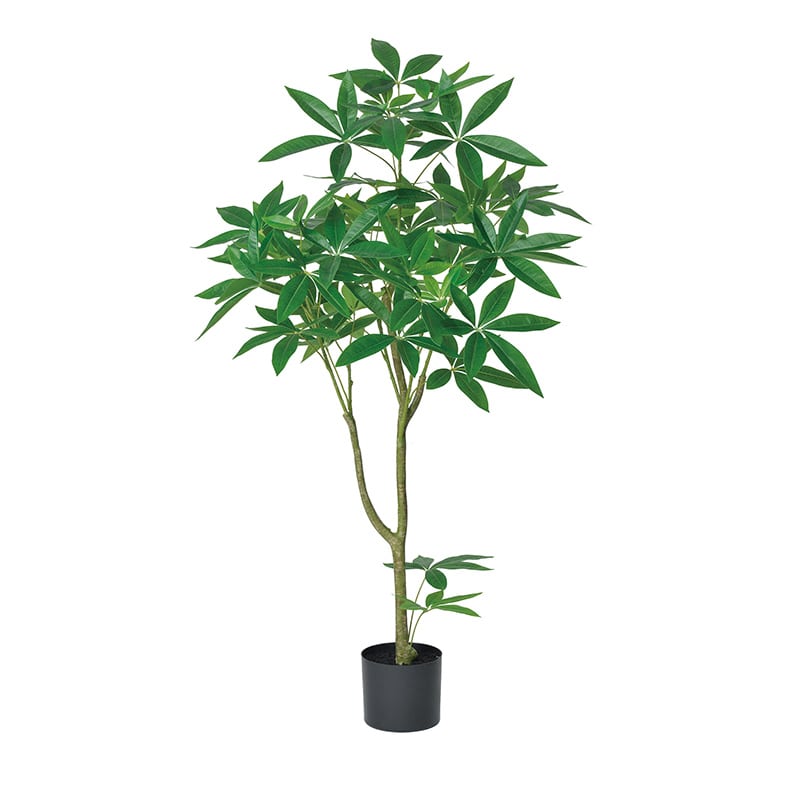 アスカ商会 造花・観葉植物 A－51036　パキラ ＃051A　グリ－ン　ポット付 1本（ご注文単位1本）【直送品】