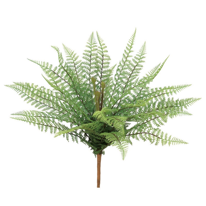 アスカ商会 造花・グリーン A-43853　ファーンブッシュ #051A　グリ-ン 1本（ご注文単位1本）【直送品】