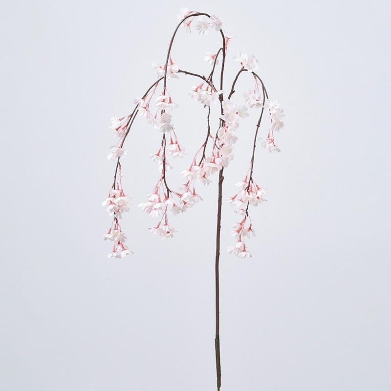 アスカ商会 造花 A-34405　しだれ桜×126 #001P　ホワイトピンク 1本（ご注文単位1本）【直送品】