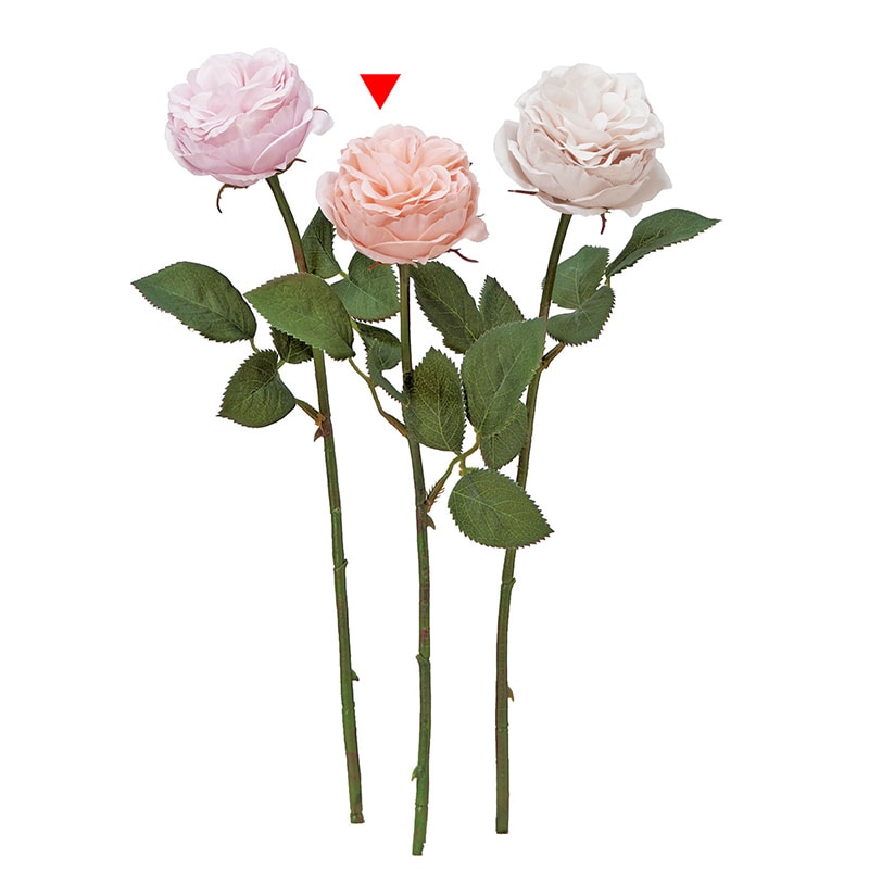 アスカ商会 造花 A-34409 ローズ #014P サ-モンピンク 1本(ご注文単位1本)【直送品】