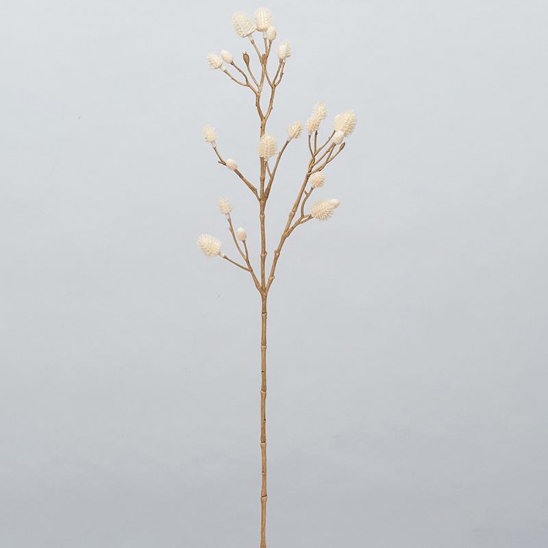 アスカ商会 造花 A-34413　エリンジウム×23 #011　クリームホワイト 1本（ご注文単位1本）【直送品】