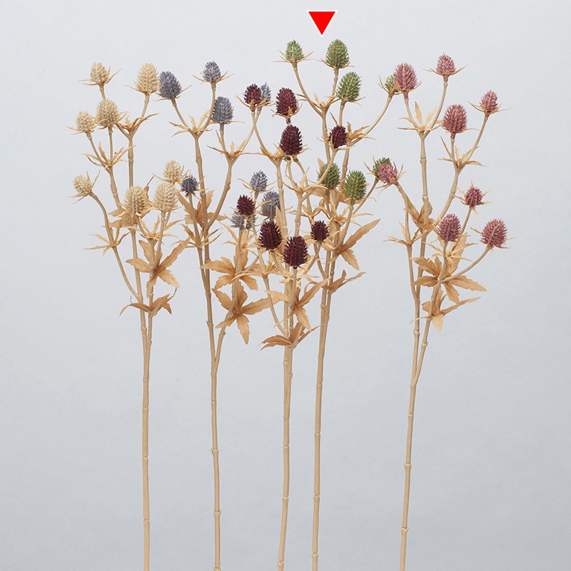 アスカ商会 造花 A-34415　エリンジウム×8 #051A　グリーン 1本（ご注文単位1本）【直送品】