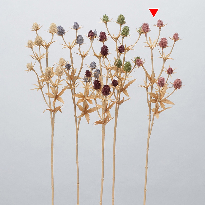 アスカ商会 造花 A-34415　エリンジウム×8 #055　モーブ 1本（ご注文単位1本）【直送品】